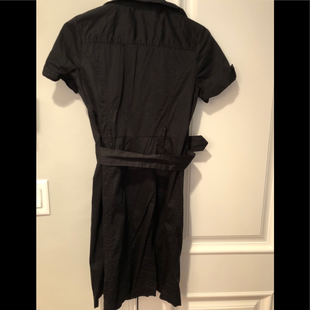Black button down dress by Apt 9 size 6 EUC - Picture 2 of 2